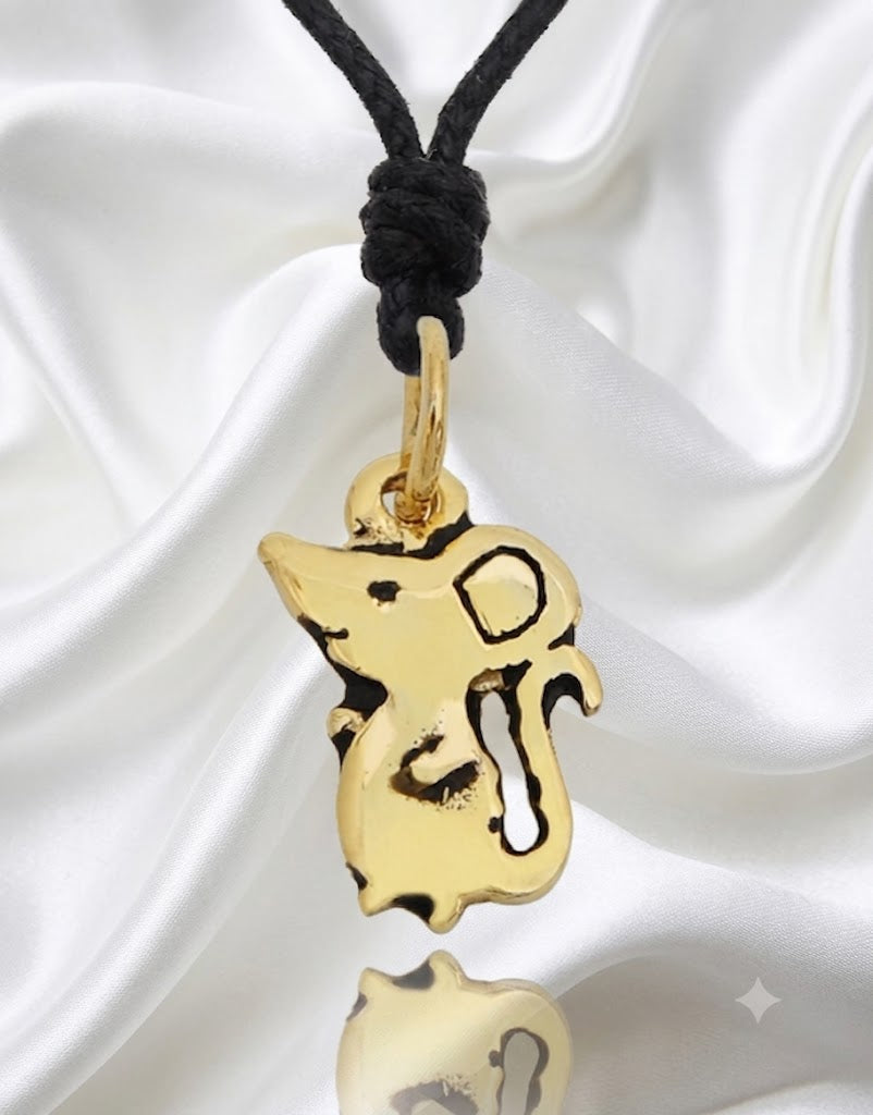 Little Mice Handmade 92.5 Sterling Silver Brass Charm Necklace Pendant Jewelry
