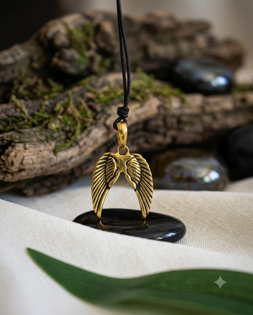 Pair Angel Wings 92.5 Sterling Silver Pewter Brass Necklace Pendant Jewelry