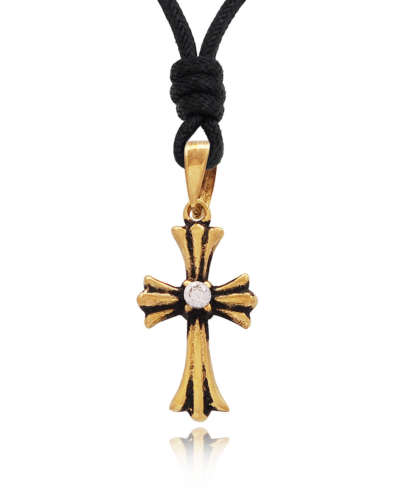 Celtic Cross Templars Silver Pewter Gold Brass Charm Necklace Pendant Jewelry