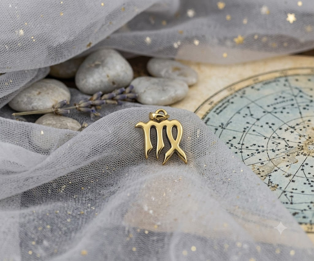 Astrology Necklace 92.5 Sterling Silver Pewter Zodiac Horoscope Symbol Pendant Jewelry