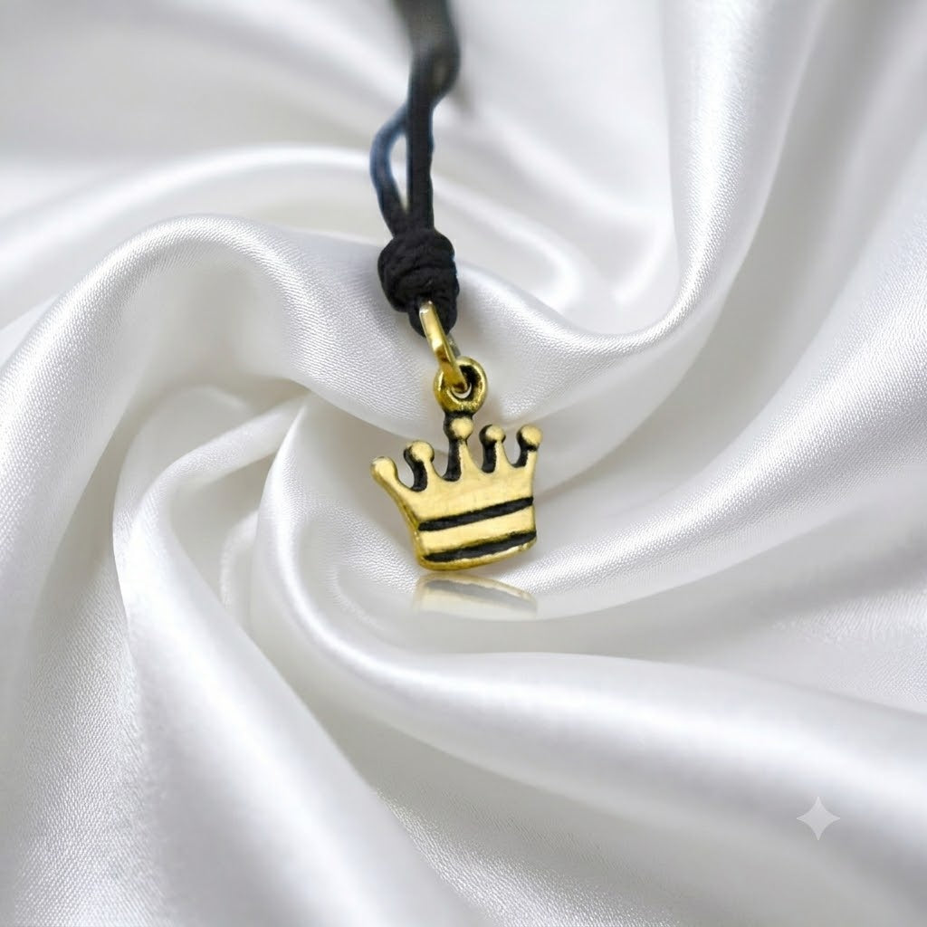 King Crown 92.5 Sterling Silver Pewter Brass Charm Necklace Pendant Jewelry