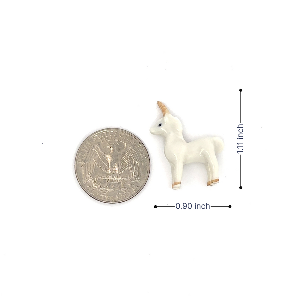 Adorable Mini Ceramic Animal Figurine – Porcelain Miniature Collectible Decor