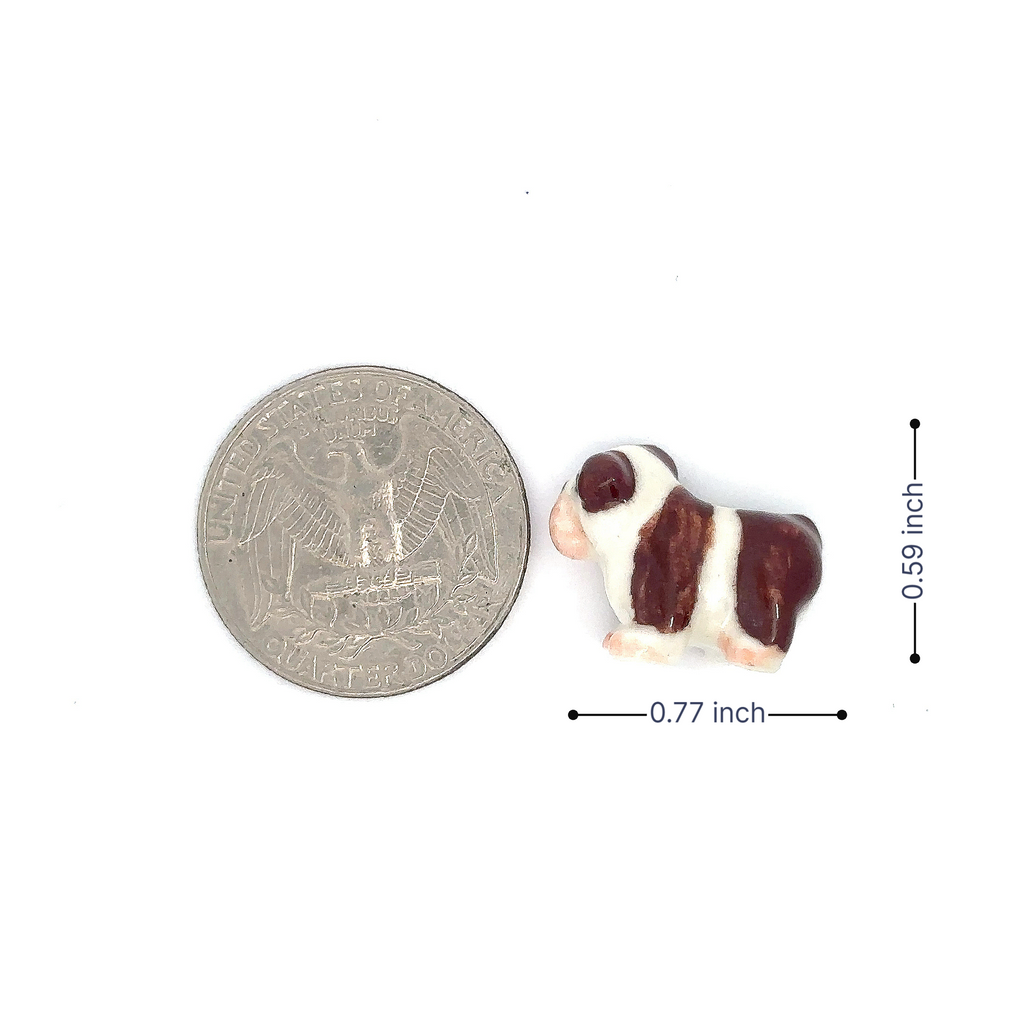 Adorable Mini Ceramic Animal Figurine – Porcelain Miniature Collectible Decor