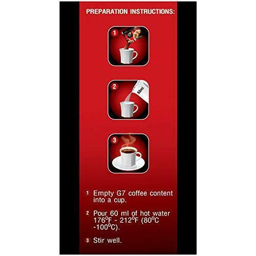 Trung Nguyen G7 Instant Pure Black Coffee 100 Bags x 2g (200g) VietsWay Seller