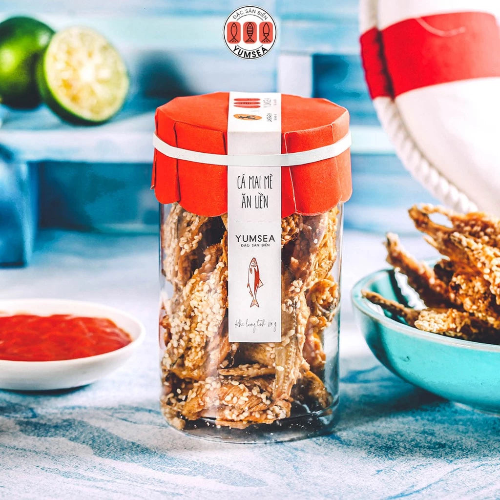 Yumsea Seafood Delicacies Anchovy Jerky/Sesame Sardine Jerky/Squid Jerky Jar