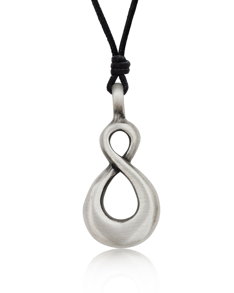 Pikorua Maori Silver Pewter Charm Necklace Pendant Jewelry