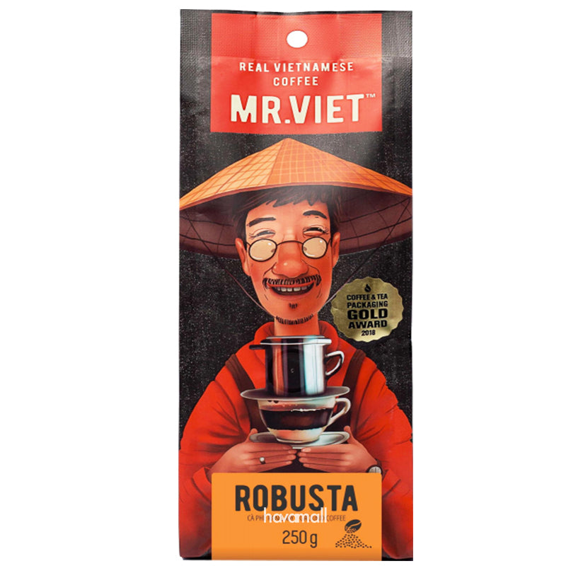 Mr. Viet Vietnamese Ground Coffee Vietnam Bag All Flavors 250g VietsWay USA Seller