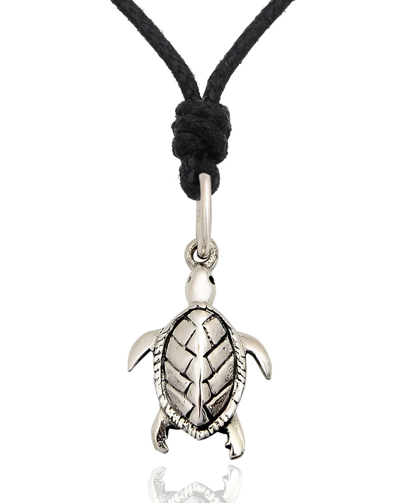 Turtle Tortoise Wildlife 92.5 Sterling Silver Gold Brass Necklace Pendant
