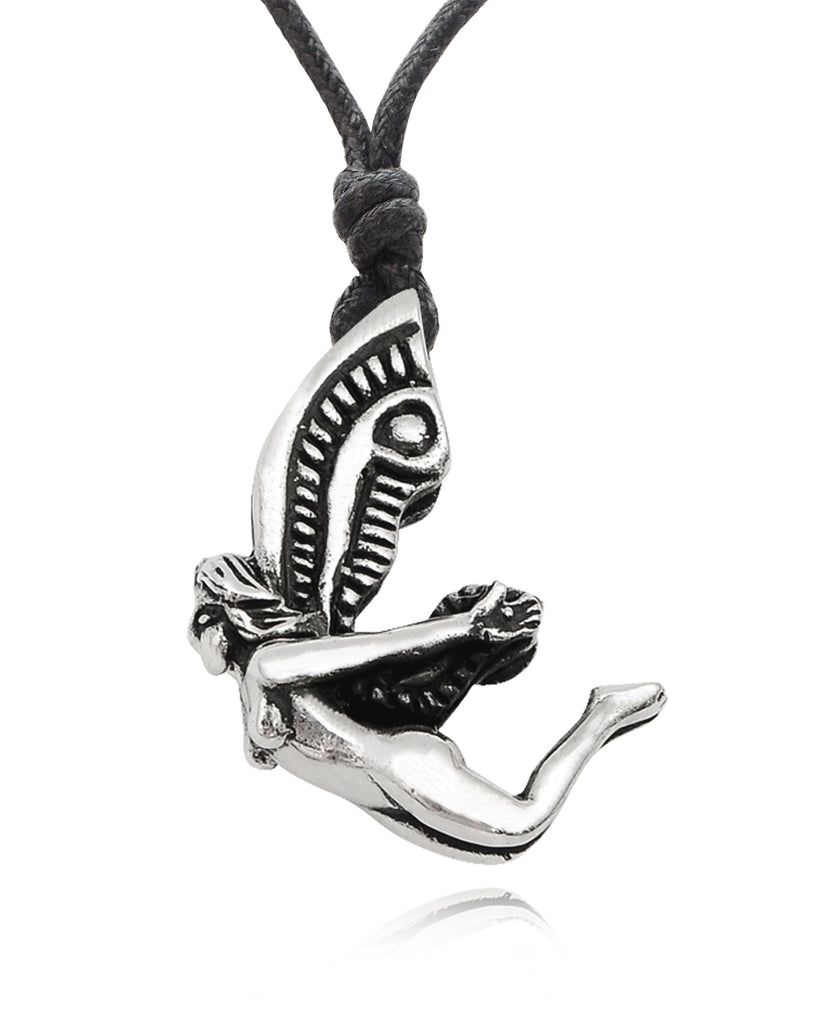 Fairy Pixie 92.5 Sterling Silver Gold Brass Charm Necklace Pendant Jewelry