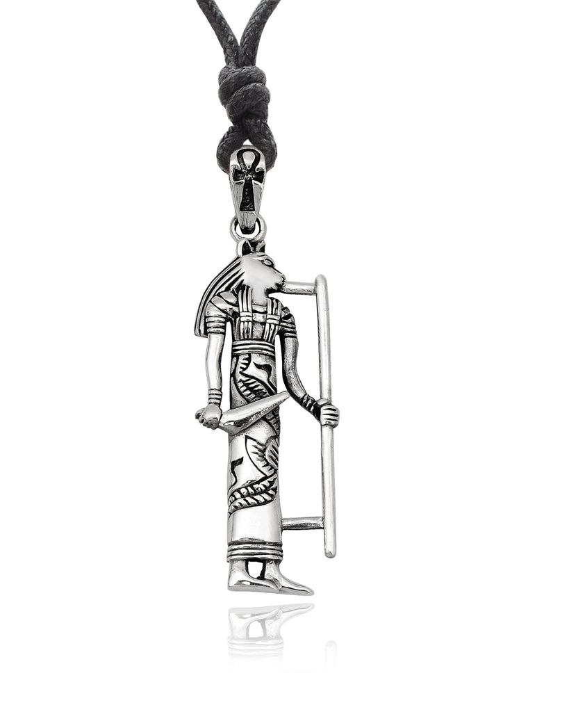 Egyptian God & Goddess 92.5 Sterling Silver Brass Necklace Pendant Jewelry