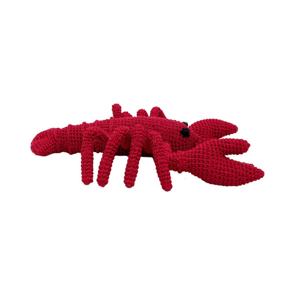 RED Lobster Handmade Amigurumi Stuffed Toy Knit Crochet Doll VAC