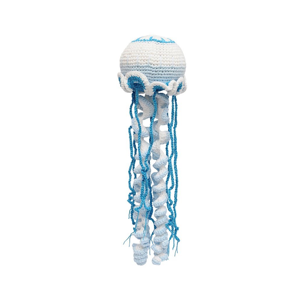 Colorful Jellyfish Handmade Amigurumi Stuffed Toy Knit Crochet Doll VAC