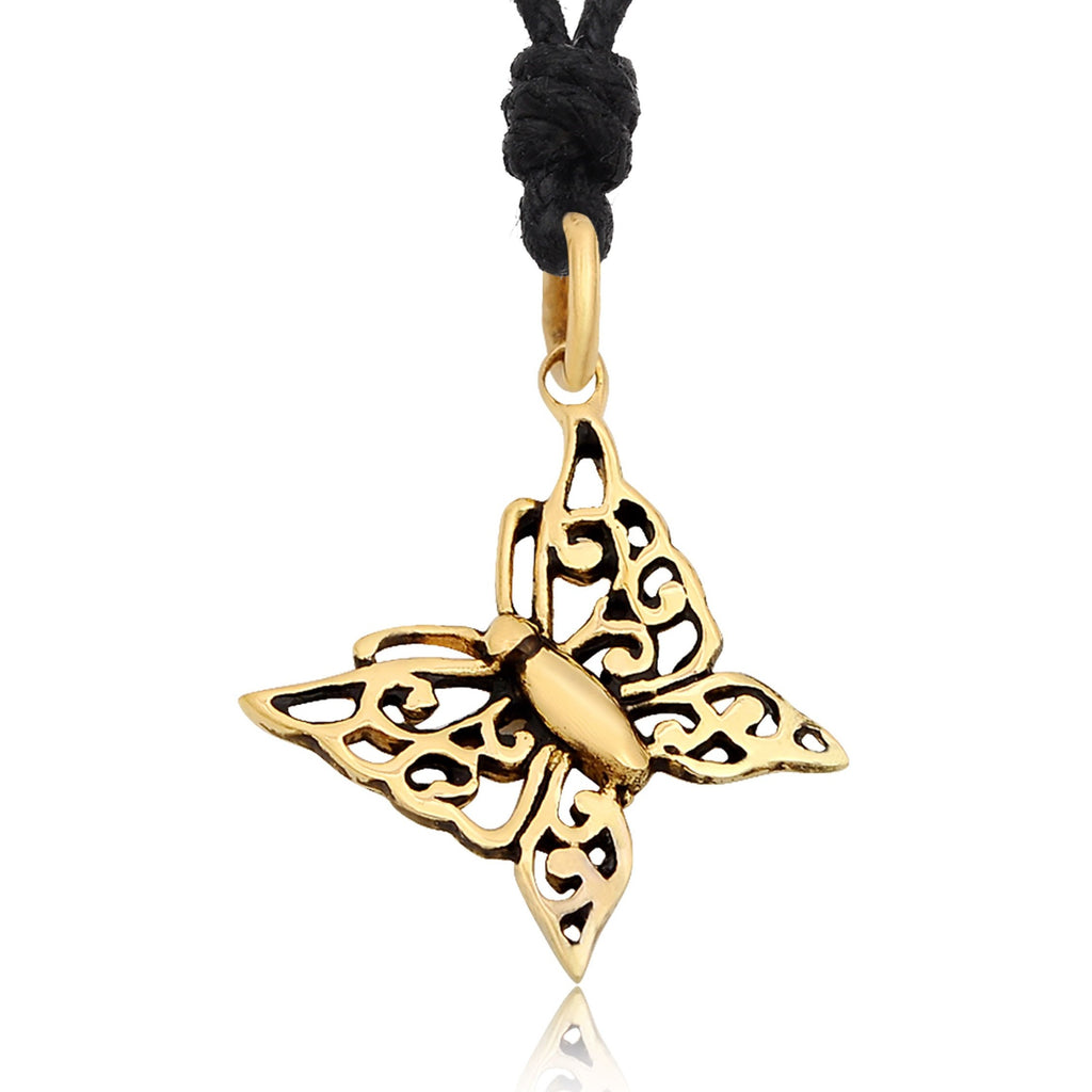 New Butterfly Insect Sterling-silver Pewter Brass Charm Necklace Pendant Jewelry